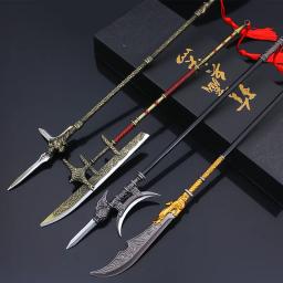 Arma fria de metal antigo, modelo de liga grande, decoração para decoração da casa, coleção de jogos desktop, brinquedos arts, 30cm - Image 1