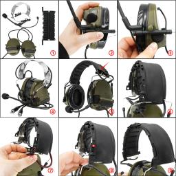 TAC-SKY comtac iii fone de ouvido tático de comunicação dupla nova faixa destacável caça walkie-talkie tiro fone de ouvido comtac iii - Image 6