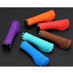 Punhos de guiador de borracha antiderrapante, ergonómico, para mountain bike, peças de ciclismo, branco, amarelo, vermelho, azul, cinzento - Image 6