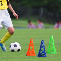 Cone de treinamento de futebol à prova de vento anti-rachamento oco 23cm esportes marcador cones balde marcador equipamento de futebol - Image 3