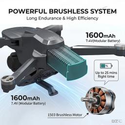 Drone GPS L200 Pro Max com Câmera Profissional 4K e Gimbal de 2 Eixos Aéreo 360 °   Brinquedos Quadricópteros Dobráveis com Evitação de Obstáculos e Motor Brushless - Image 3