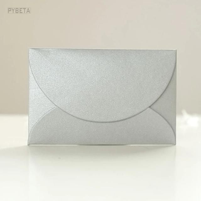 Mini Envelope de Papel Pérola 9x6cm - 100 Peças de 250gsm para Mensagens, Cartões Bancários e Convites Decorativos