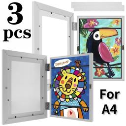 Molduras de arte para crianças, abertura frontal magnética para pôster, foto, desenho, pinturas, imagens, arte infantil, molduras de exibição - Image 1