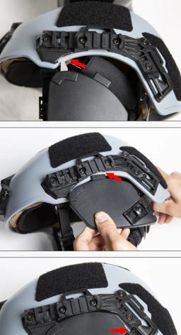 Tactical Airsoft Wendy Capacete Side Covers, Proteção de ouvido para capacete balístico EX 3.0 guia ferroviário, Proteção de cabeça orelhas - Image 5