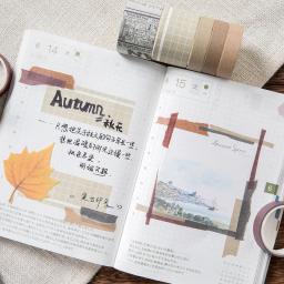 Conjunto de fitas decorativas Washi da série Sweet Dream, Scrapbooking DIY, fita artesanal mascarada, suprimentos escolares e de escritório, 10 unidades por pacote - Image 2