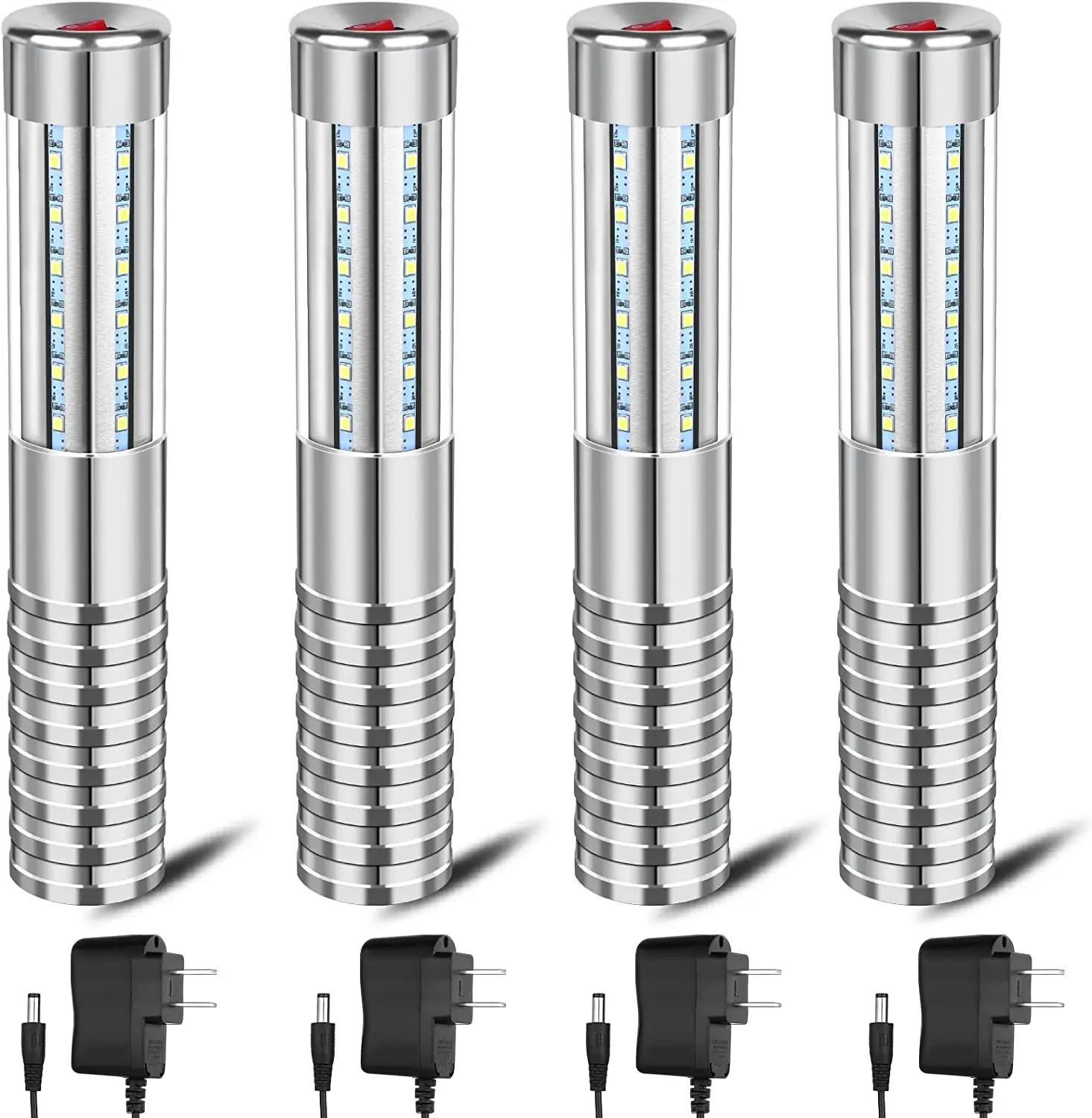 Champanhe Serviço Garrafa Sparklers, Topper Luz, Ouro ou Prata Frame de Metal, LED Strobe Baton, Discotecas, 4 pcs - Image 1