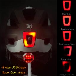 CIGNA-Capacete de bicicleta completo para crianças, capacete infantil, luz da cauda, chin removível, bicicleta de descanso, ciclismo, esporte de corrida, boné de segurança - Image 2