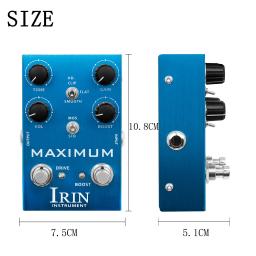 Pedal de efeitos de guitarra elétrica irin zip amp taichi tauran uzi americano ac tom calfórnia britânico extremo maximum banda controlador - Image 5