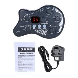 Summina PockRock Guitarra Portátil Processador Multi-efeitos Pedal de Efeito 15 Tipos de Efeito 40 Ritmos de Tambor Função de Afinação - Image 2