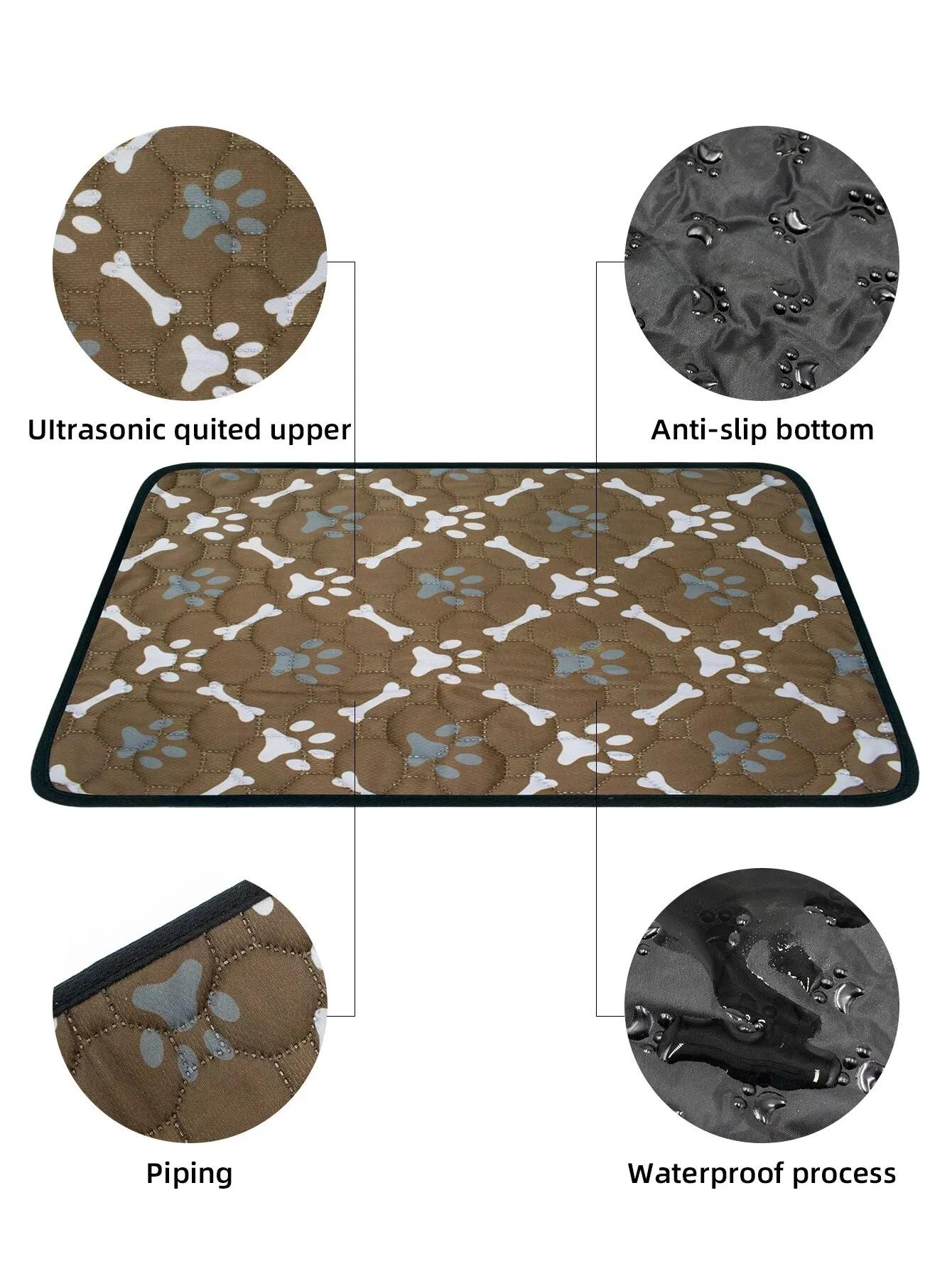 Almofadas de mijo à prova d'água laváveis para cachorro, treinamento potty reutilizável, tapete antiderrapante para coelhos e cobaias, 1pc - Image 1