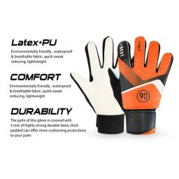 Luvas anti-colisão para crianças, látex, PU, futebol, proteção para as mãos, acessórios de futebol, crianças, 1 par - Image 5