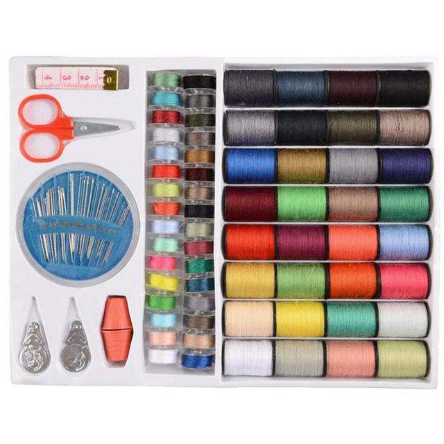 Kits de Costura Multi-Funcionais: Conjunto Completo para Quilting, Bordados e Acessórios Manuais com 64 Peças