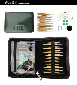 Agulhas de tricô para lenços e luvas DIY, madeira ébano removível, ganchos de crochê, aderência confortável, artesanato artesanal, 1 conjunto - Image 6