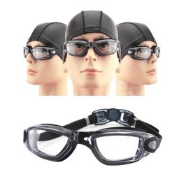 Óculos de natação profissional para homens e mulheres, óculos de silicone, HD, máscara impermeável, lente clara, óculos aquáticos - Image 2