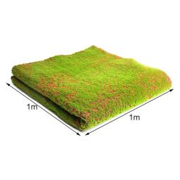 Verde 100cm * 100cm grama de musgo falso relvado folha de musgo artificial micro paisagem grama musgo parede painel decoração casa decoração do casamento - Image 1