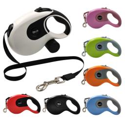 Trela retrátil automática para cão e gato, pistas de caminhada e corrida duráveis, produtos para animais de estimação, 3 m, 5m - Image 1