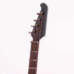 Guitarra baixa elétrica de madeira com suporte, Dollhouse miniatura, instrumento musical, presente de Natal, crianças, BJD, 1/6, 20cm - Image 6