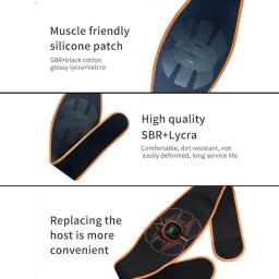 Cinto Toning Abdominal Inteligente, Toner Muscular, Massagem Fitness, Cintos Massageadores Emagrecedores para Treinamento de Barriga e Cintura - Image 5