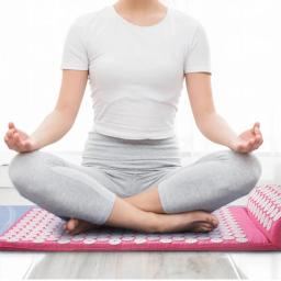 Conjunto de três peças de almofadas de acupuntura, almofadas de massagem de ponto de acupuntura, almofadas de exercícios físicos, almofadas de lótus, produtos de ioga - resistentes ao desgaste - Image 1