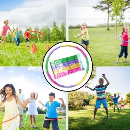 Esporte Cor Removível Hoop Equipamento Para Crianças Portátil Exercício Plástico Fitness Training Hoola Círculo Children's Best Gifts - Image 2