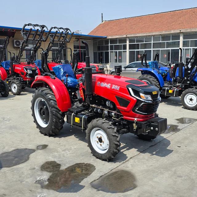 Mini Trator Agrícola 4x4 Compacto 50-100HP com Cortador de Grama