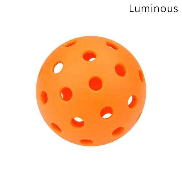 Bola de Pickleball Brilhante para Competição Noturna, Verde Durável com 40 Buracos - 74mm