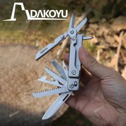 DAKOYU-Ferramentas dobráveis multifuncionais, EDC portátil, destacável, tesoura grande, equipamento de acampamento ao ar livre - Image 1