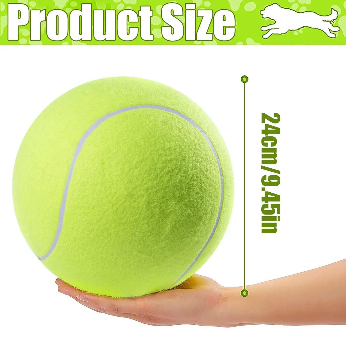 Bola de borracha para o cão mastigar brinquedo, pet acessórios do treinamento, engraçado, tamanho grande, 24cm - Image 1