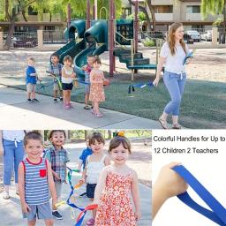 Corda de segurança com 12 alças coloridas para crianças, corda ambulante ao ar livre para pré-escolar, jardim de infância e escola - Image 6