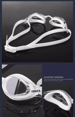 Yingfa-Óculos de Natação Profissional, Fita de Escala Impermeável e Anti Nevoeiro, Óculos de Mergulho de Alta Definição, Corridas Profissionais - Image 4