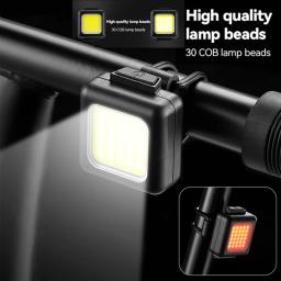Luzes dianteiras e traseiras de bicicleta luzes de aviso de segurança ao ar livre super brilhantes com 30 grânulos LED, pequenas luzes traseiras de ciclismo impermeáveis - Image 1