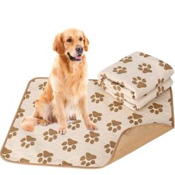 Tapete antiderrapante lavável e reutilizável de urina para Pet Dog, 4 camadas de fralda, Quick Absorb, Training Pee Pad, Acessórios para animais - Image 1