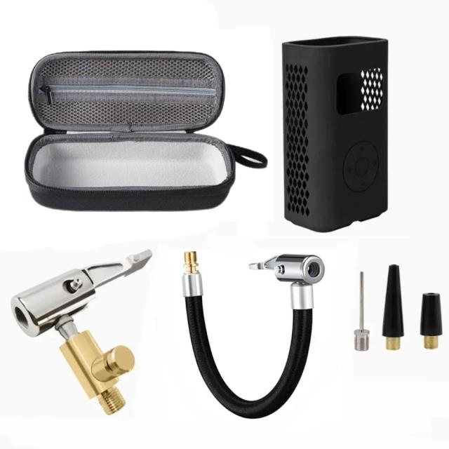 Mangueira Infladora Elétrica Xiaomi Mijia com Acessórios: Tubo de Extensão em Silicone Macio para Bomba de Ar 1S