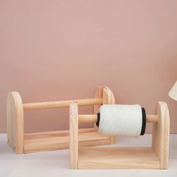 Suporte De Bola De Fio De Madeira, Dispensador De Fio, Carretéis, Armazenamento De Roscas De Bordado, Stand Rack, Portátil para Artes, Artesanato, Suprimentos De Malha - Image 3