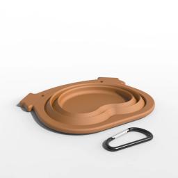 Tigela dobrável grande de silicone para animais de estimação, Alimentador dobrável para cães, Viagem ao ar livre, Recipiente de comida de cachorro portátil 600ml - Image 2