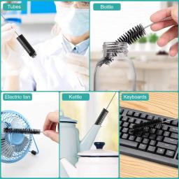 Escovas De Limpeza De Tubo De Vidro De Palha De Nylon Escova De Limpeza De Aço Inoxidável Escova De Garrafa De Tanque De Peixes Ferramentas De Limpeza Doméstica 10Pcs por Conjunto - Image 6