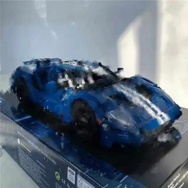 Modelo de Carro Ford GT em Escala 1:12 para Adultos - Kit de Montagem Colecionável com 1466 Peças e Detalhes Autênticos
