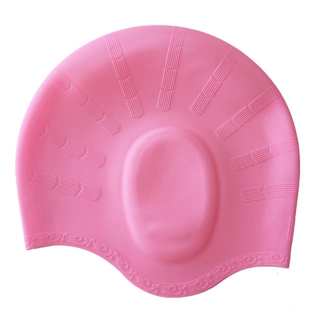 Touca de Silicone Profissional para Natação e Proteção de Orelhas - À Prova d'Água para Adultos e Mulheres