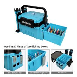 Novo 36 grades de plástico luminosa caixa de equipamento de pesca isca dura caixa de armazenamento egi webfoot polvo organizador lula gabarito isca recipiente - Image 5