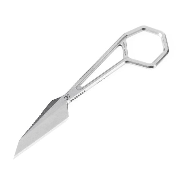 Faca de Pescoço Hexadecimal Kansept: Multi-Ferramenta Compacta com Bainha Kydex para Camping, Caça e Sobrevivência - Lâmina de 1.9'' em Aço 14C28N