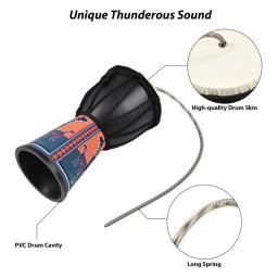 Tambor portátil do trovão com efeito sonoro, tambor da mola, instrumento do PVC, simulação para a celebração dos eventos, 4in - Image 2