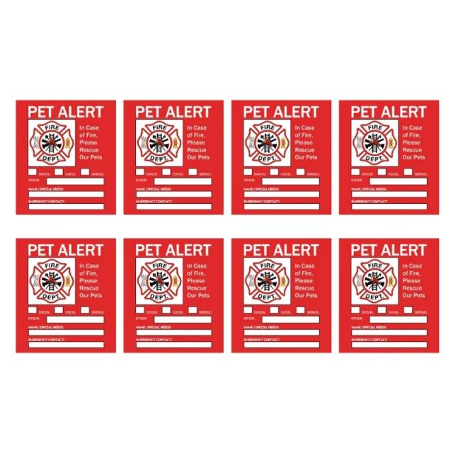 Adesivo de Alerta Interno para Animais de Estimação - Etiquetas Duráveis e à Prova d'Água para Cães e Gatos