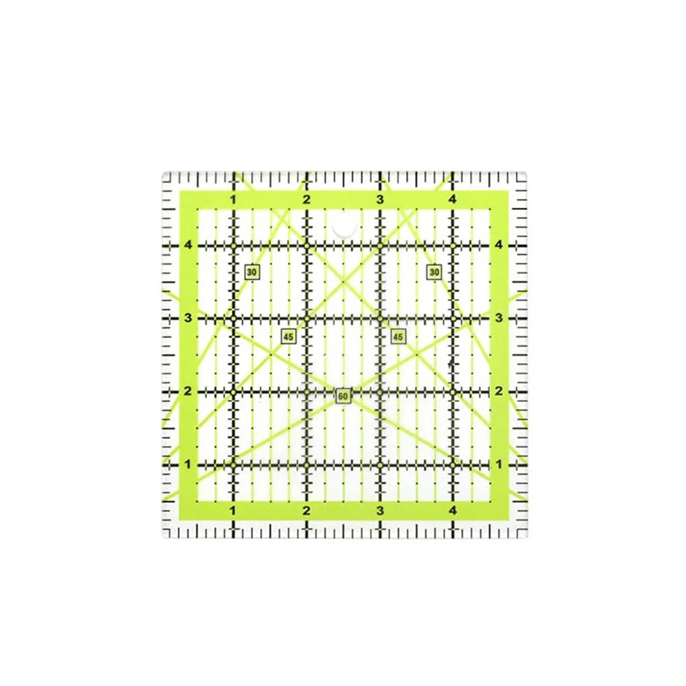 Réguas Quilter acrílico para cortar tecido, Régua costura transparente, Patchwork quadrado, Quilting, Quilting, 4.5 ", 6" - Image 1