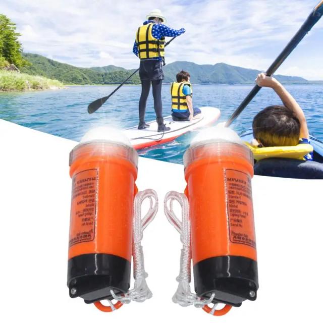 Luz Estroboscópica Impermeável Ocean Signal LED para Segurança Marinha - 2 Peças de Localizador Pessoal Brilhante