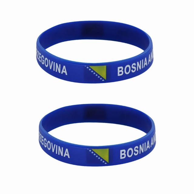 Kit de Pulseiras de Silicone Unissex para Esportes - 2 Peças de Acessórios de Moda em Borracha