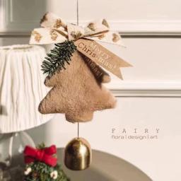Pano de feltro Enfeites de Natal Árvore de Natal Sinos Pendurados Pingentes para Casa Decorações de Festa de Ano Novo Presentes Crianças - Image 4