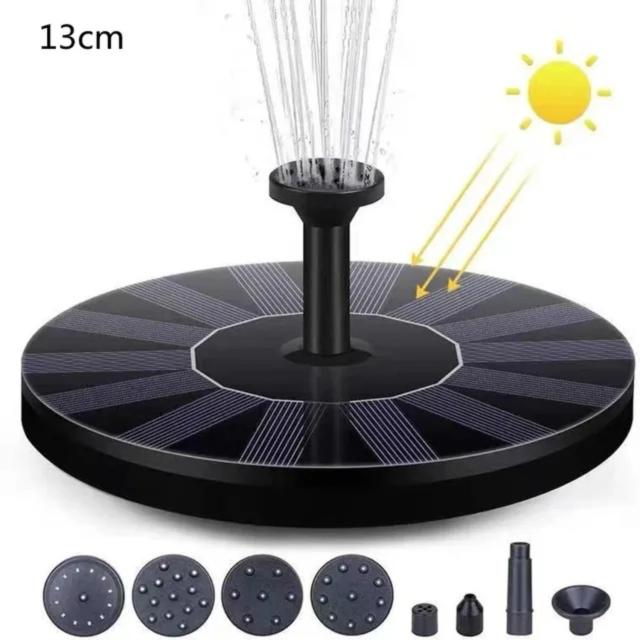 Fonte d'água solar mini para jardim, decoração de piscina e banho de pássaros ao ar livre