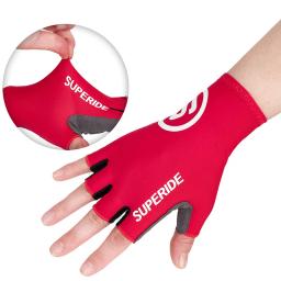 SUPERIDE Gel Acolchoado Metade Do Dedo Ciclismo Luvas Homens Mulheres Respirável MTB Bicicleta Luvas Esportes Umidade Wicking Road Bike Luvas - Image 5