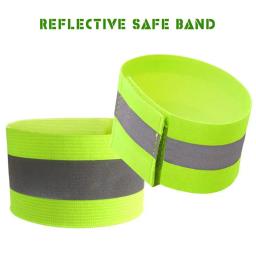 Braçadeira reflexiva intermitente de segurança, 2 peças, brilha no escuro, pulseira para noite, corrida, caminhada, ciclismo, corrida - Image 5