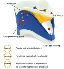 Gola ajustável do pescoço para correção de postura cervical, suporte de tração, cinto de proteção, trator órtese cinta, terapia Strecher - Image 4